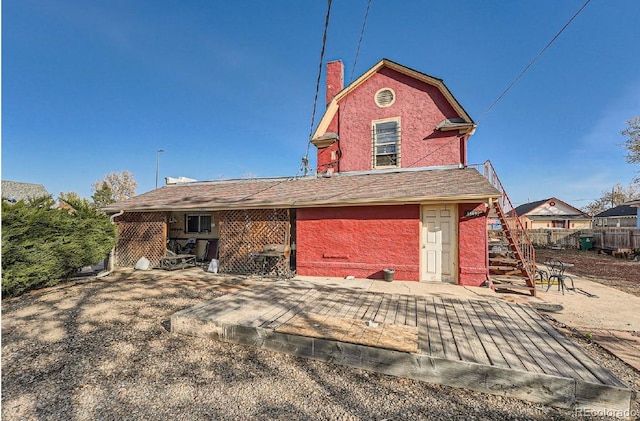 view of rear view of property