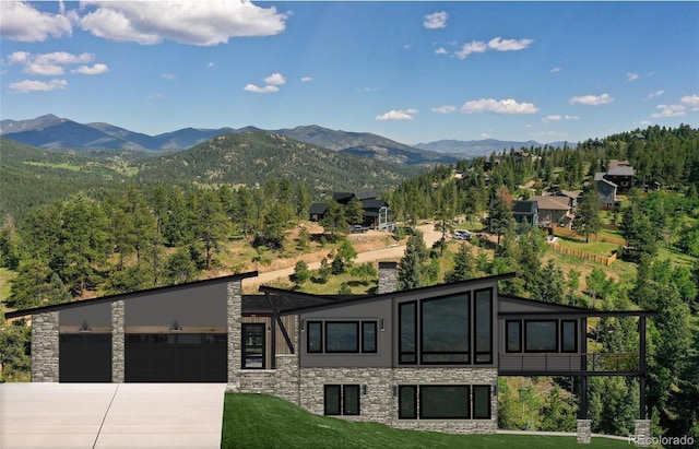 7142 Lynx Lair Rd, Evergreen, CO 80439 - view of mountain background