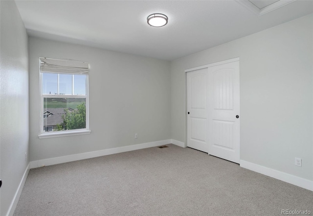 5528 Echo Hollow St, Castle Rock, CO 80104 - unfurnished bedroom with light colored carpet and a closet