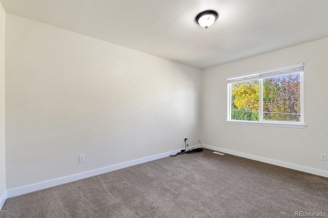 view of carpeted empty room