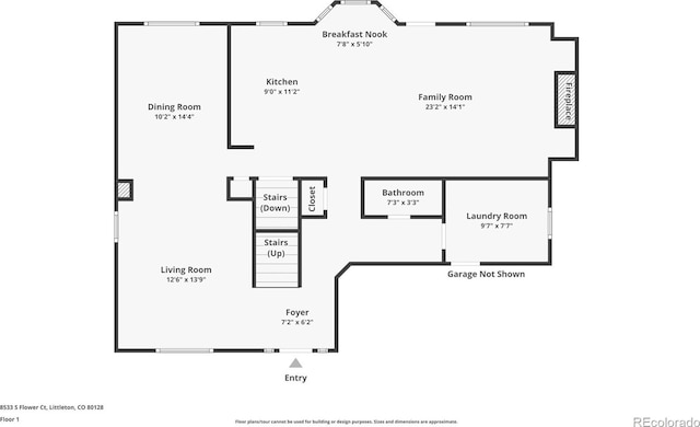 8533 S Flower Ct, Littleton, CO 80128 - home floor plan