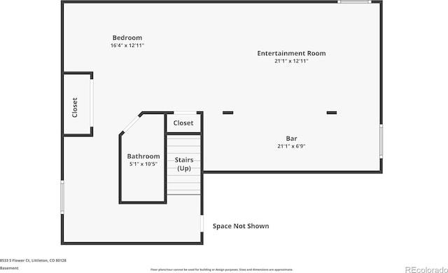 8533 S Flower Ct, Littleton, CO 80128 - floor plan / room layout