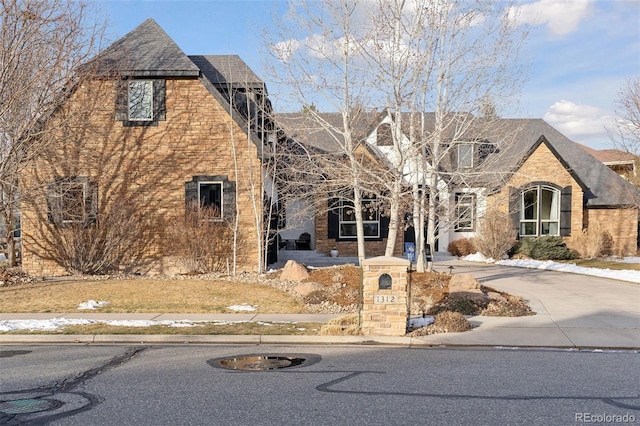 view of front of home with solar panels