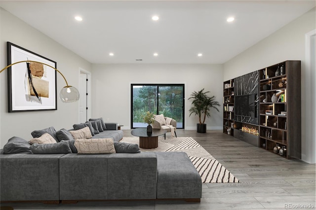 24701 US Highway 40, Golden, CO 80401 - living area with recessed lighting and wood finished floors