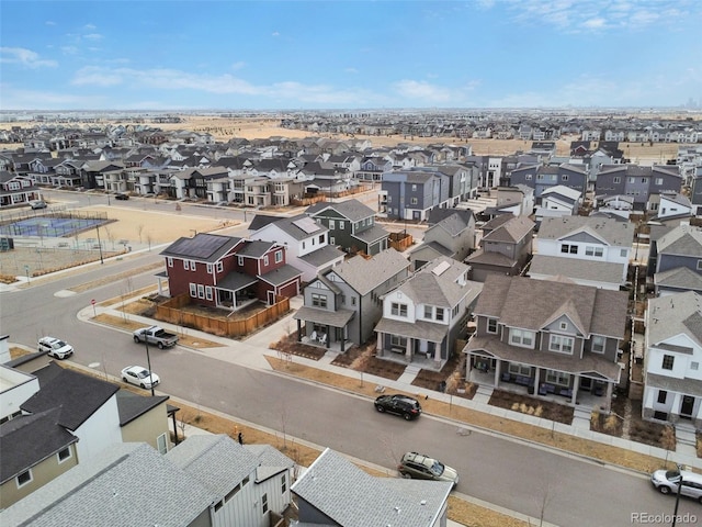 birds eye view of property featuring a residential view