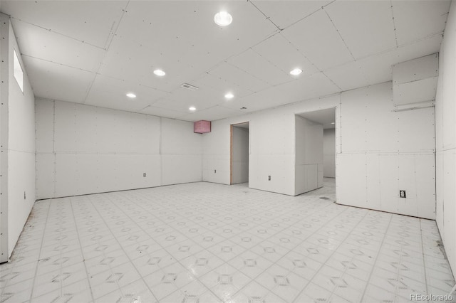 8205 Pennsylvania St, Denver, CO 80229 - finished basement featuring light flooring and recessed lighting