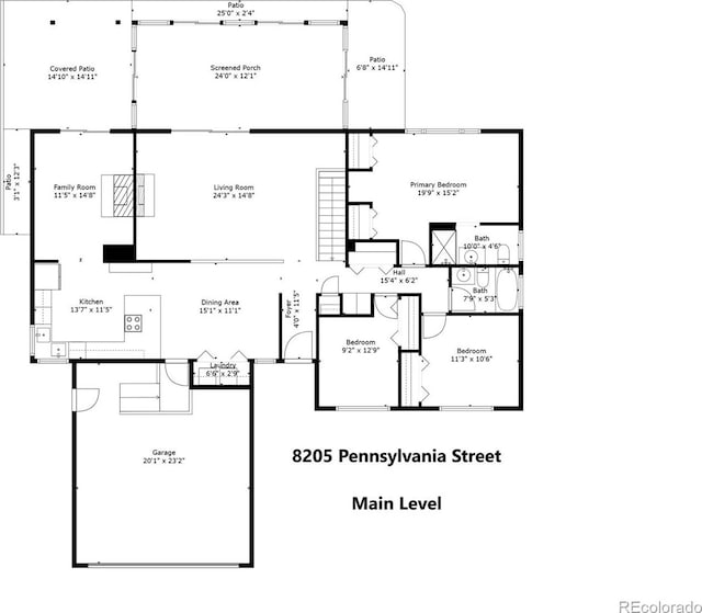8205 Pennsylvania St, Denver, CO 80229 - view of floor plan / room layout