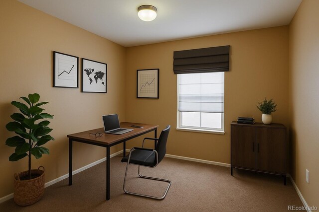 17205 Waterhouse Cir Unit C, Parker, CO 80134 - carpeted office space featuring baseboards