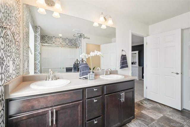 bathroom with vanity