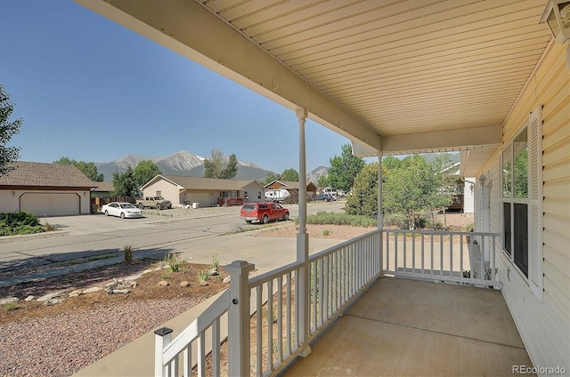 84 Kathy Dr, Buena Vista, CO 81211 - porch featuring a mountain view and a residential view