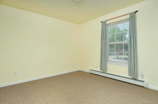 84 Kathy Dr, Buena Vista, CO 81211 - carpeted empty room featuring a baseboard radiator and baseboards