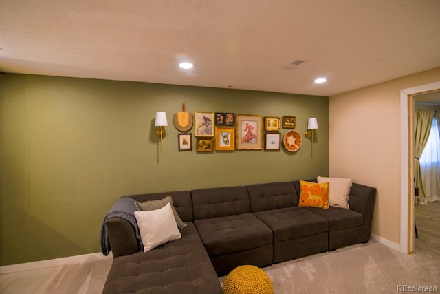 12498 W Prentice Dr, Littleton, CO 80127 - carpeted living room with recessed lighting