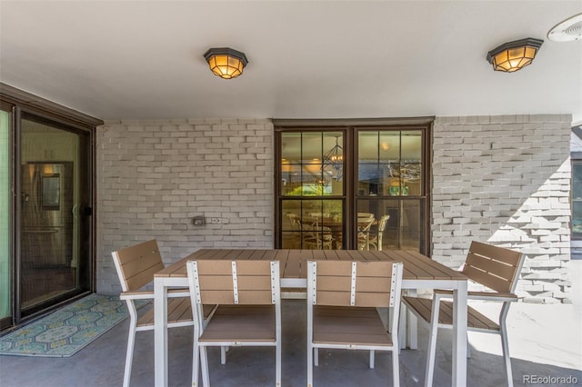 view of patio / terrace with outdoor dining area