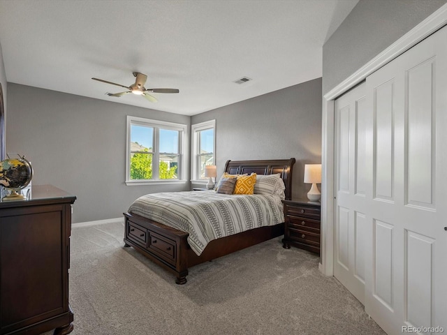 10531 Lieter Pl, Lone Tree, CO 80124 - bedroom with carpet floors, baseboards, and ceiling fan