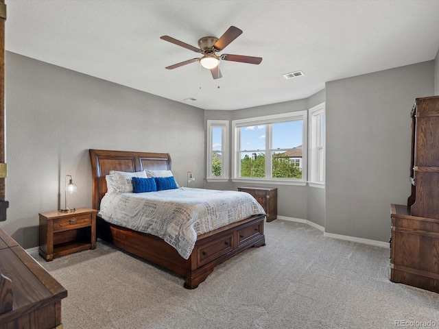 10531 Lieter Pl, Lone Tree, CO 80124 - bedroom with carpet floors, baseboards, and a ceiling fan