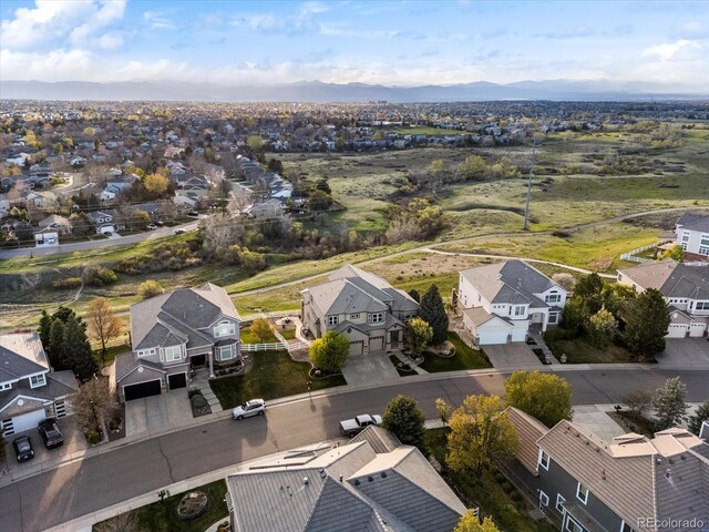 10531 Lieter Pl, Lone Tree, CO 80124 - aerial view of residential area with a mountainous background