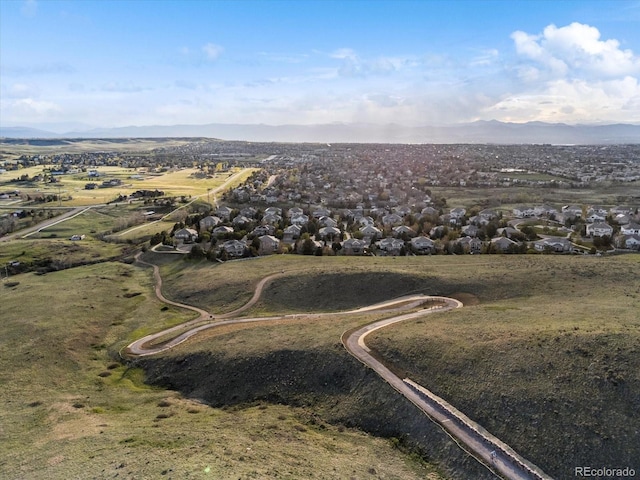 10531 Lieter Pl, Lone Tree, CO 80124 - aerial view of property's location with mountains