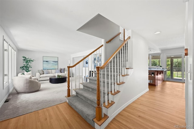 4398 Carter Trl, Boulder, CO 80301 - staircase featuring wood finished floors