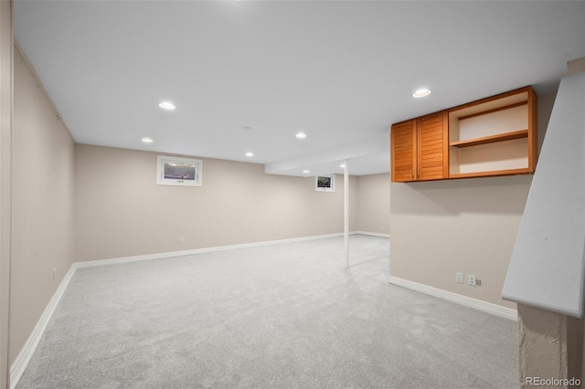 4398 Carter Trl, Boulder, CO 80301 - finished below grade area with recessed lighting and light carpet