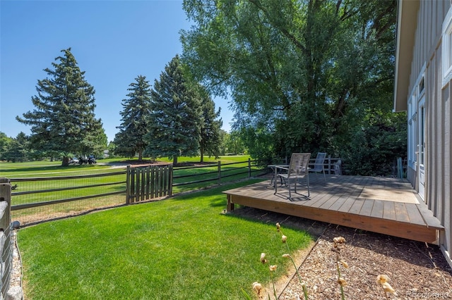 4398 Carter Trl, Boulder, CO 80301 - view of yard featuring a deck