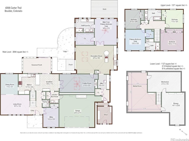 4398 Carter Trl, Boulder, CO 80301 - view of property floor plan
