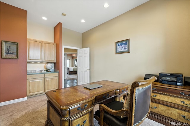 31200 E 145th Ave, Brighton, CO 80603 - home office with light carpet and recessed lighting