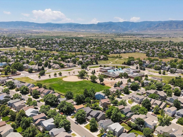 2548 Foothills Canyon Ct, Highlands Ranch, CO 80129 - aerial perspective of suburban area featuring a mountain backdrop