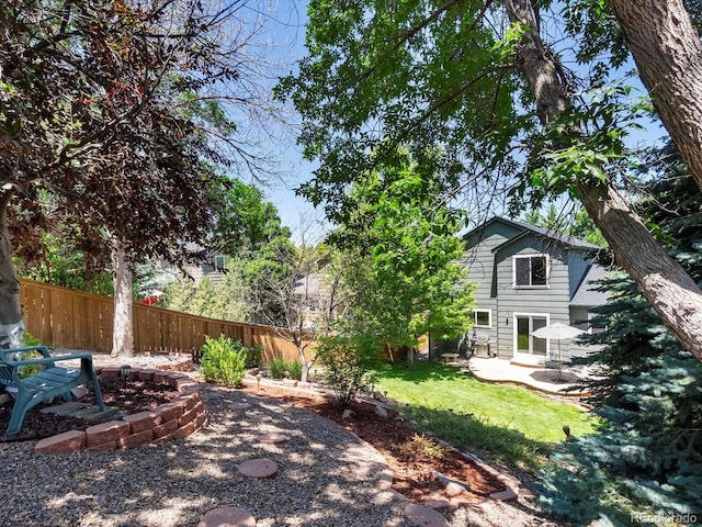 2548 Foothills Canyon Ct, Highlands Ranch, CO 80129 - view of yard featuring a patio area