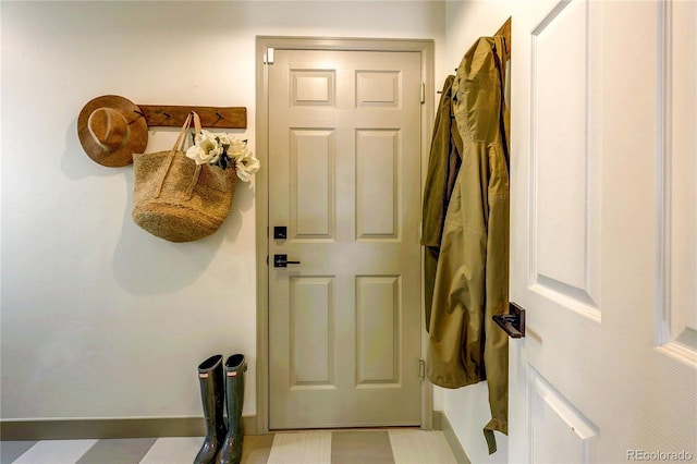 5397 S Killarney St, Centennial, CO 80015 - doorway to outside with baseboards