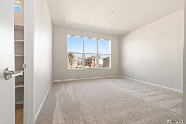 view of carpeted empty room