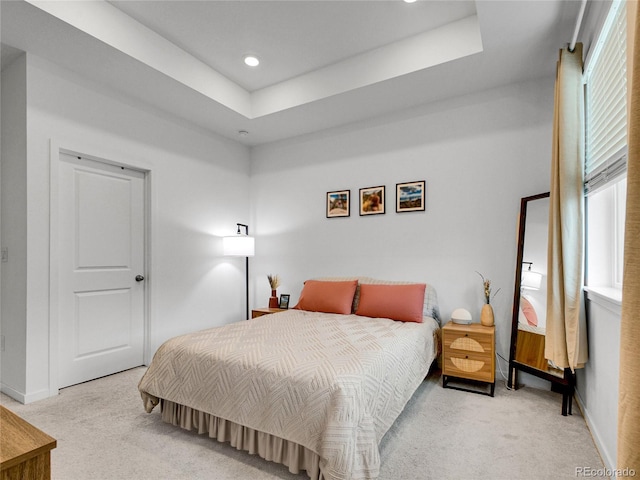 7488 W Pacific Ln, Denver, CO 80227 - bedroom with carpet floors, a raised ceiling, and recessed lighting