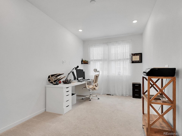 7488 W Pacific Ln, Denver, CO 80227 - office area featuring carpet and recessed lighting