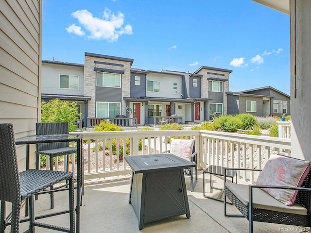 7488 W Pacific Ln, Denver, CO 80227 - view of patio / terrace with a residential view