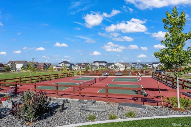 view of sport court