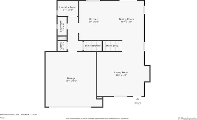 1998 Coach House Loop, Castle Rock, CO 80109 - view of property floor plan