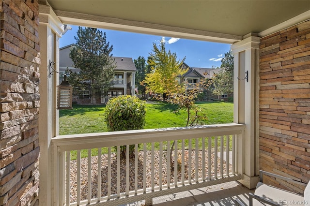 view of patio / terrace with covered porch