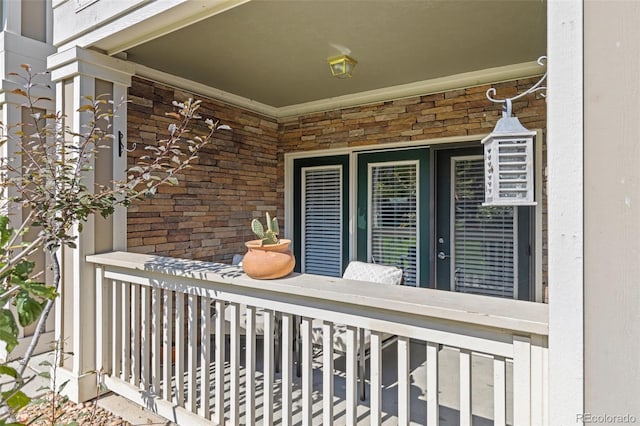 balcony with a porch