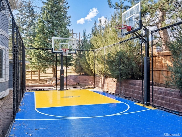 4825 6th St, Boulder, CO 80304 - view of sport court featuring basketball hoop