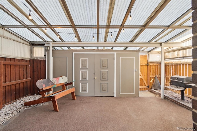 view of patio / terrace with fence