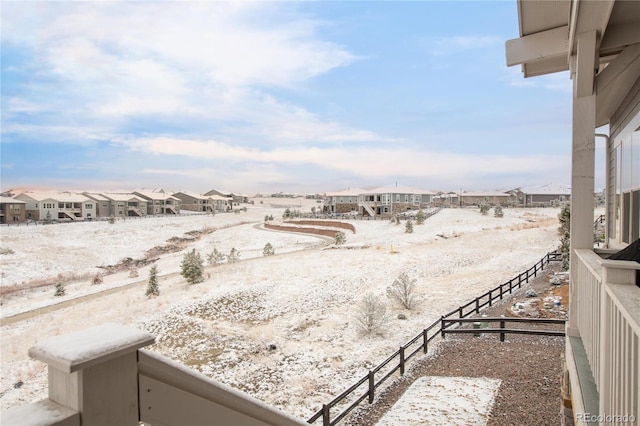 view of yard featuring a residential view