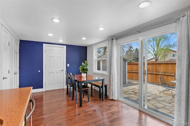 16841 E Hialeah Ave, Centennial, CO 80015 - dining area featuring recessed lighting and wood finished floors