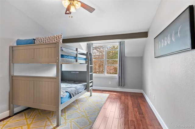 16841 E Hialeah Ave, Centennial, CO 80015 - bedroom with lofted ceiling and wood-type flooring