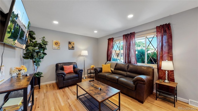 7609 Sherman Pl, Denver, CO 80221 - living room featuring light hardwood / wood-style flooring