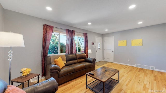 7609 Sherman Pl, Denver, CO 80221 - living room with light wood-type flooring