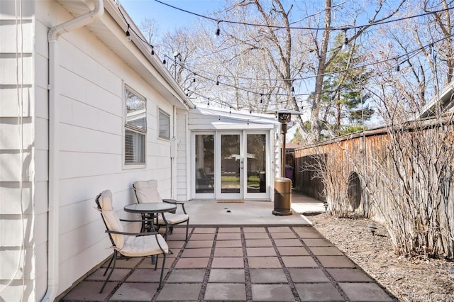 view of patio / terrace with a fenced backyard