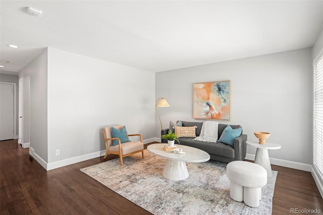 1360 S Hudson St, Denver, CO 80222 - living area with wood finished floors and recessed lighting