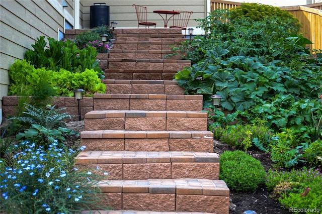 view of staircase