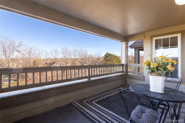 view of balcony