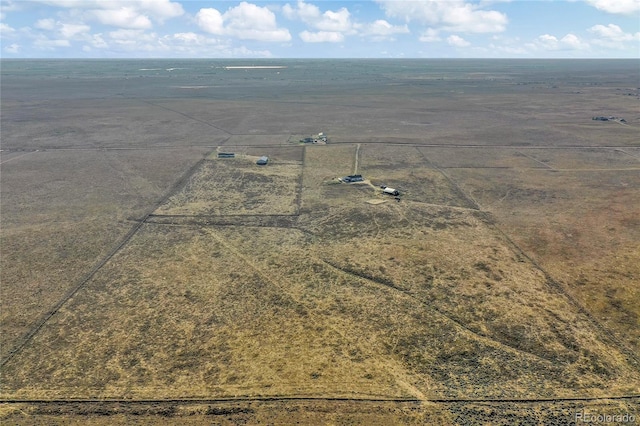 aerial view featuring a rural view