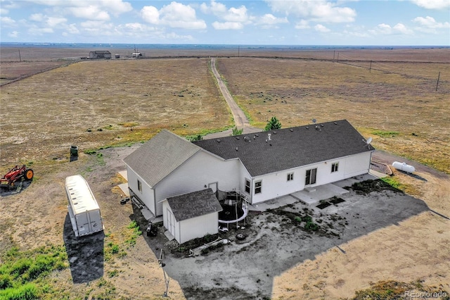 aerial view featuring a rural view